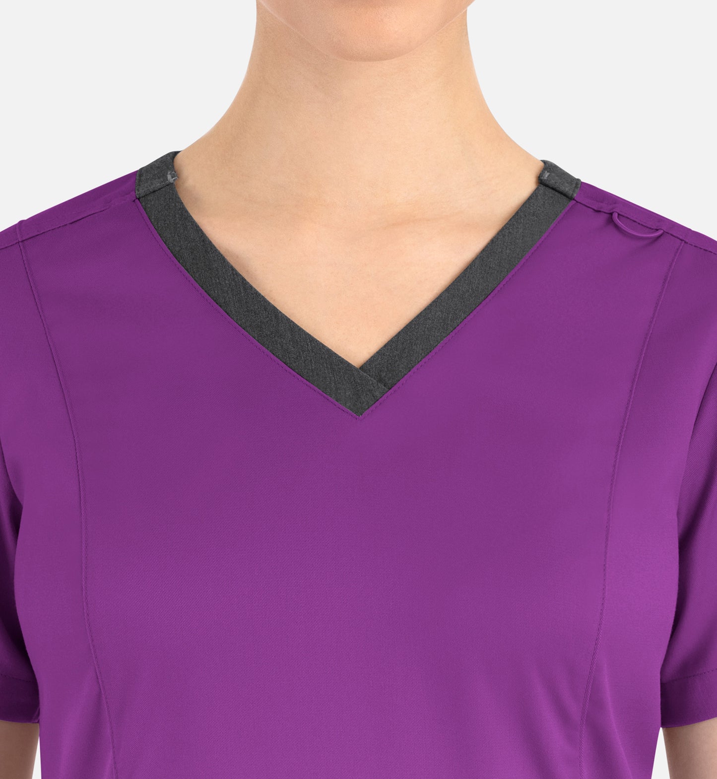 Women Maevn Matrix Contrast Double V-Neck Top 3502