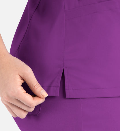 Women Maevn Matrix Contrast Double V-Neck Top 3502