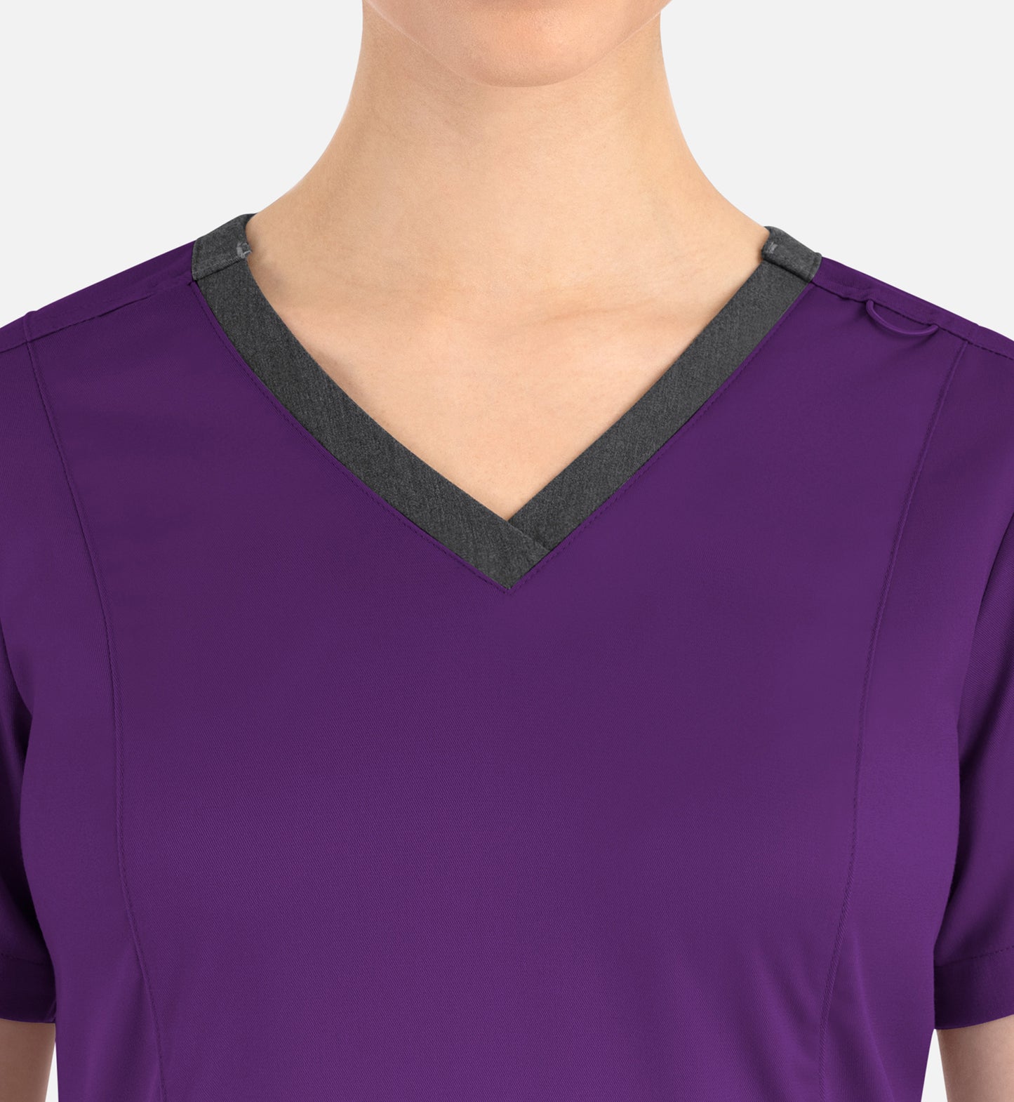 Women Maevn Matrix Contrast Double V-Neck Top 3502