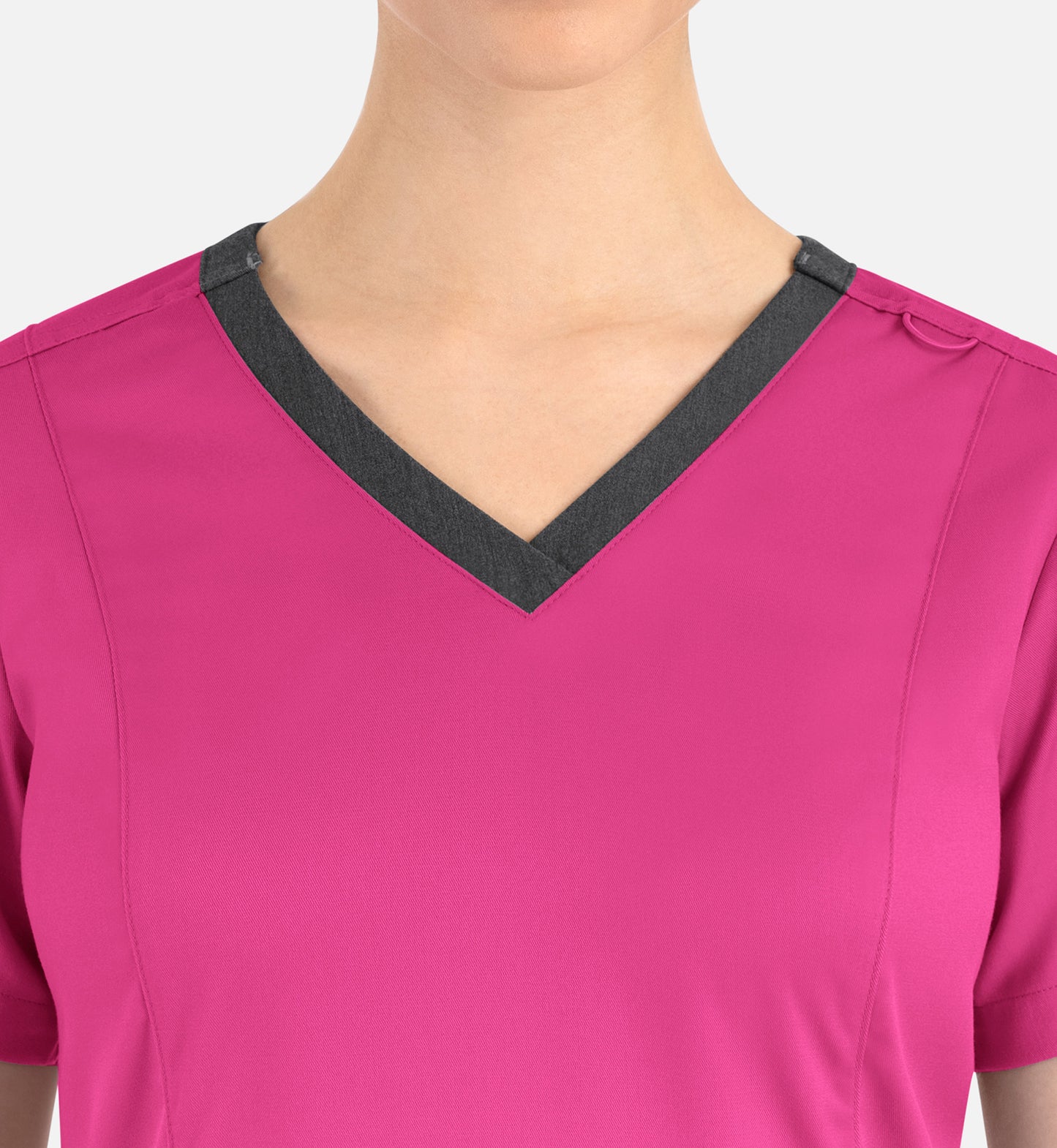 Women Maevn Matrix Contrast Double V-Neck Top 3502
