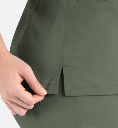 Women Maevn Matrix Contrast Double V-Neck Top 3502