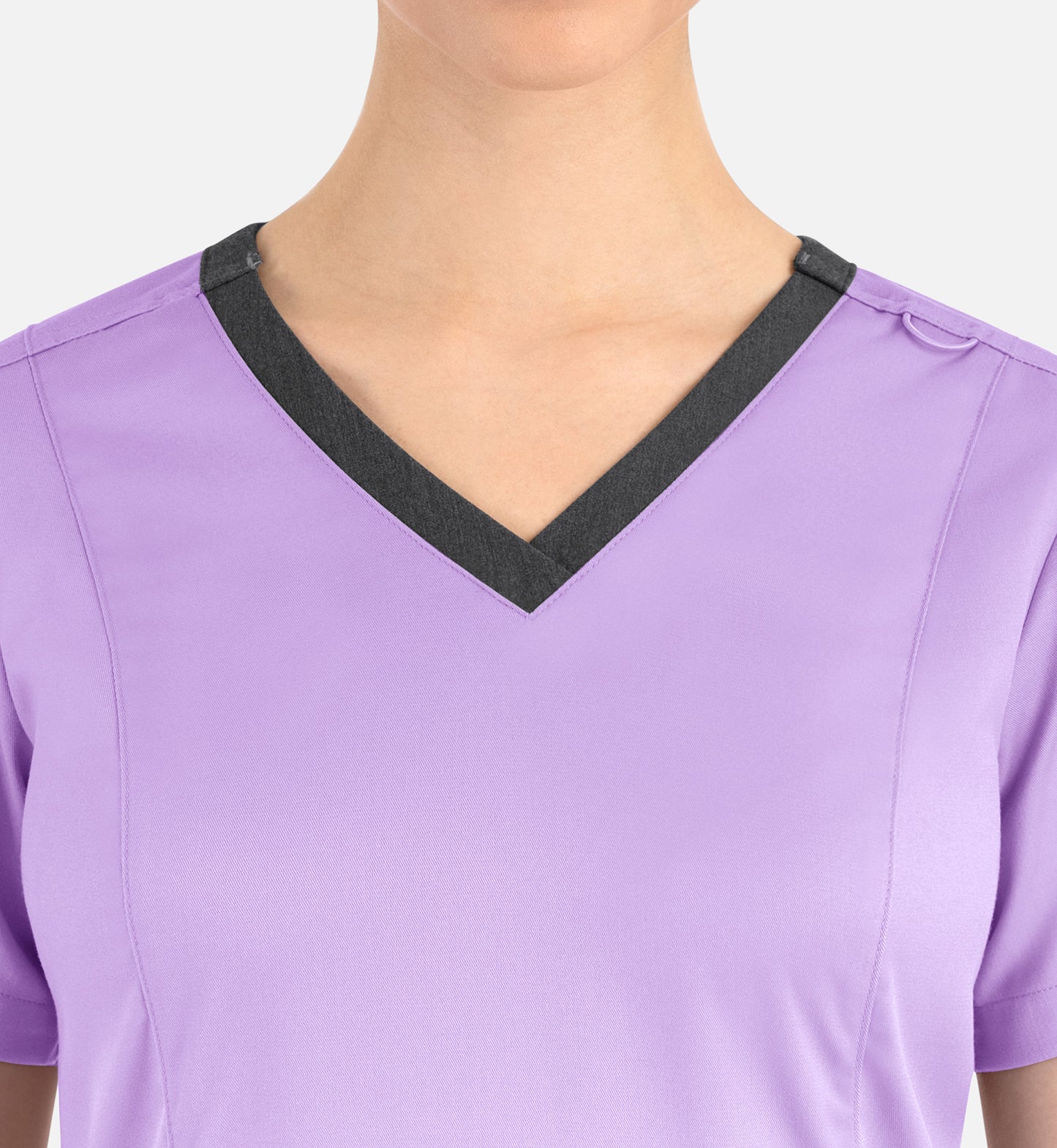 Women Maevn Matrix Contrast Double V-Neck Top 3502