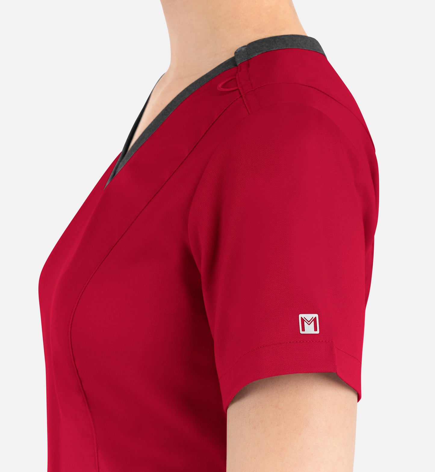 Women Maevn Matrix Contrast Double V-Neck Top 3502