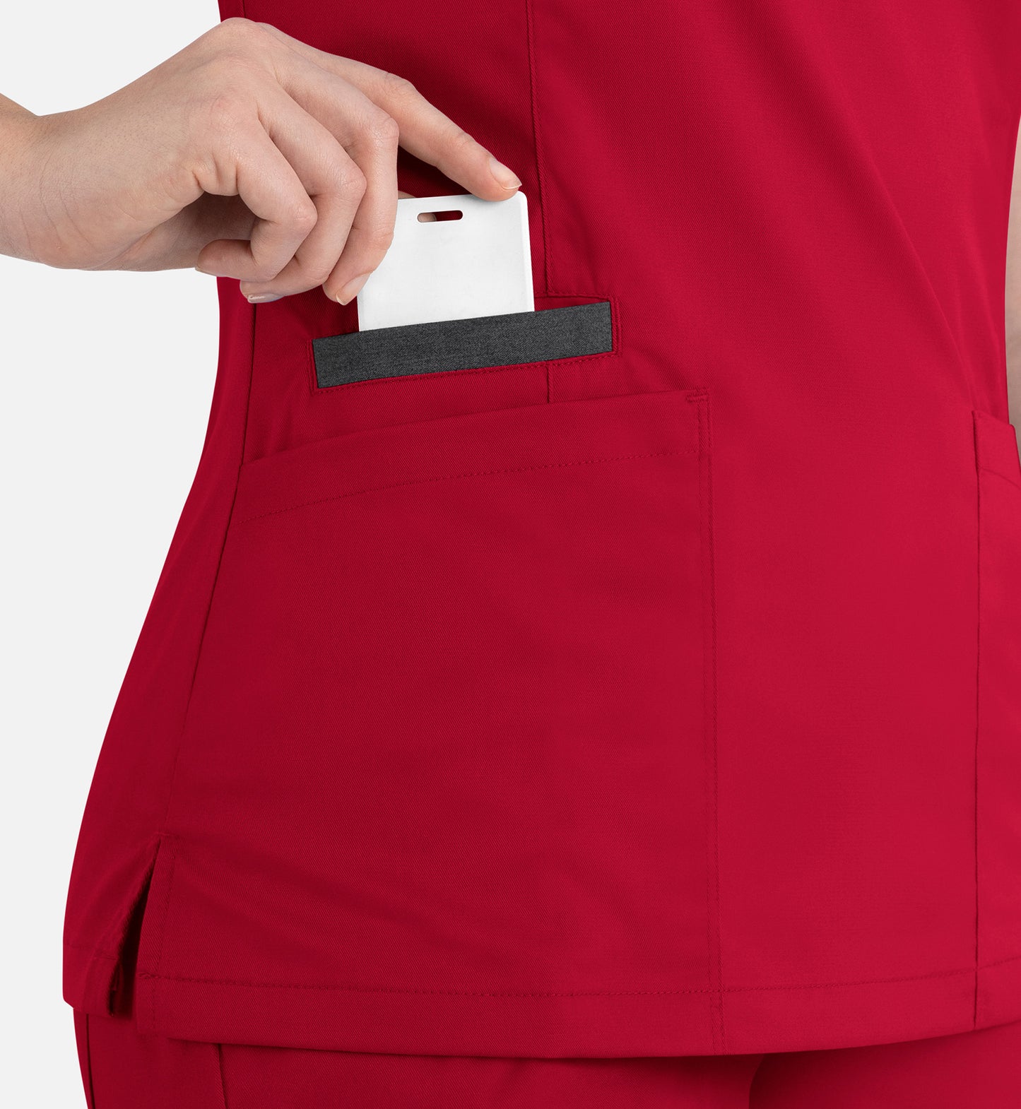 Women Maevn Matrix Contrast Double V-Neck Top 3502