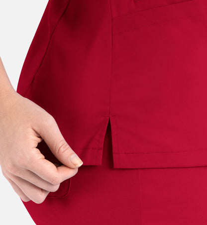 Women Maevn Matrix Contrast Double V-Neck Top 3502