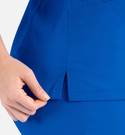 Women Maevn Matrix Contrast Double V-Neck Top 3502