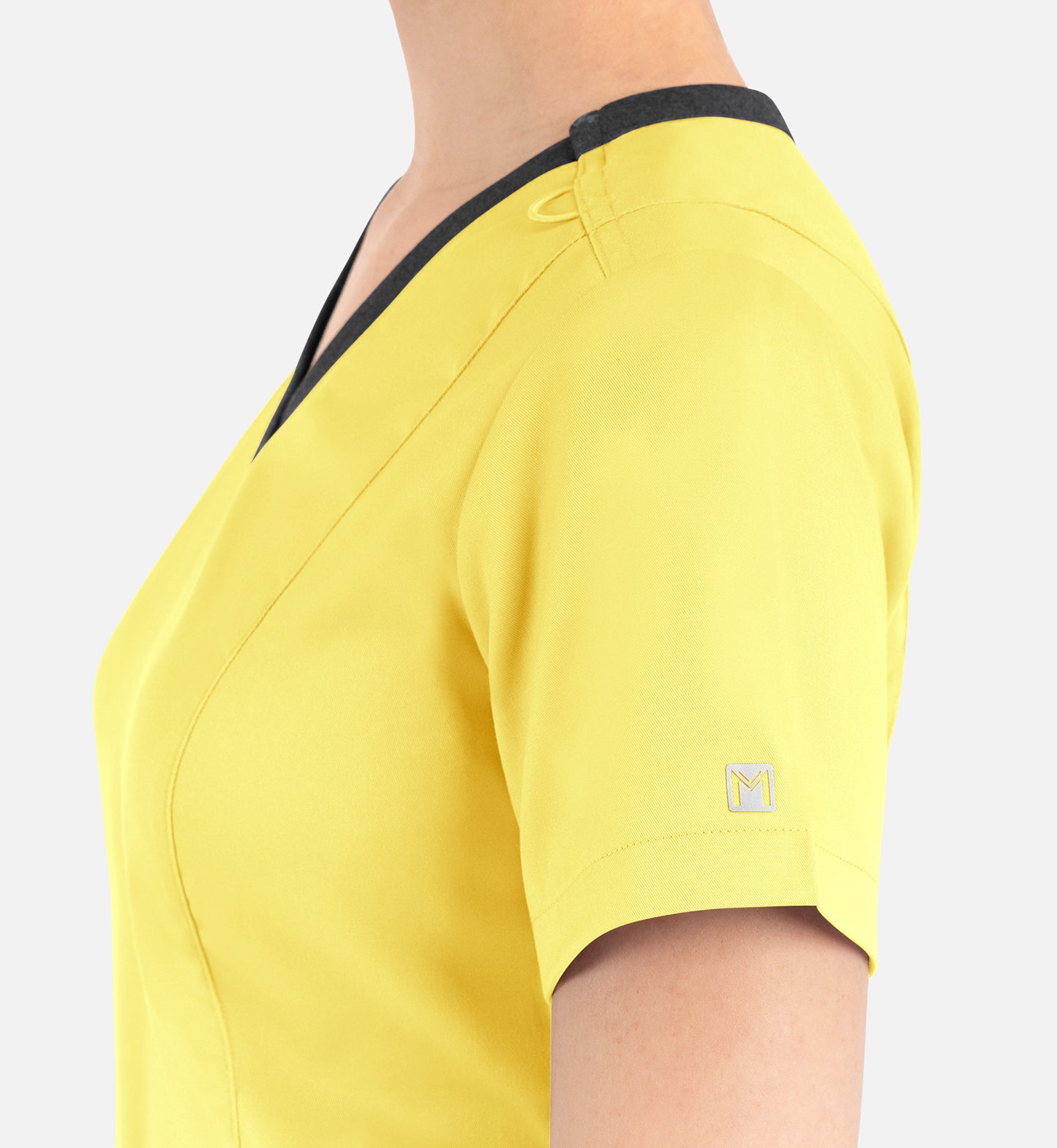 Women Maevn Matrix Contrast Double V-Neck Top 3502