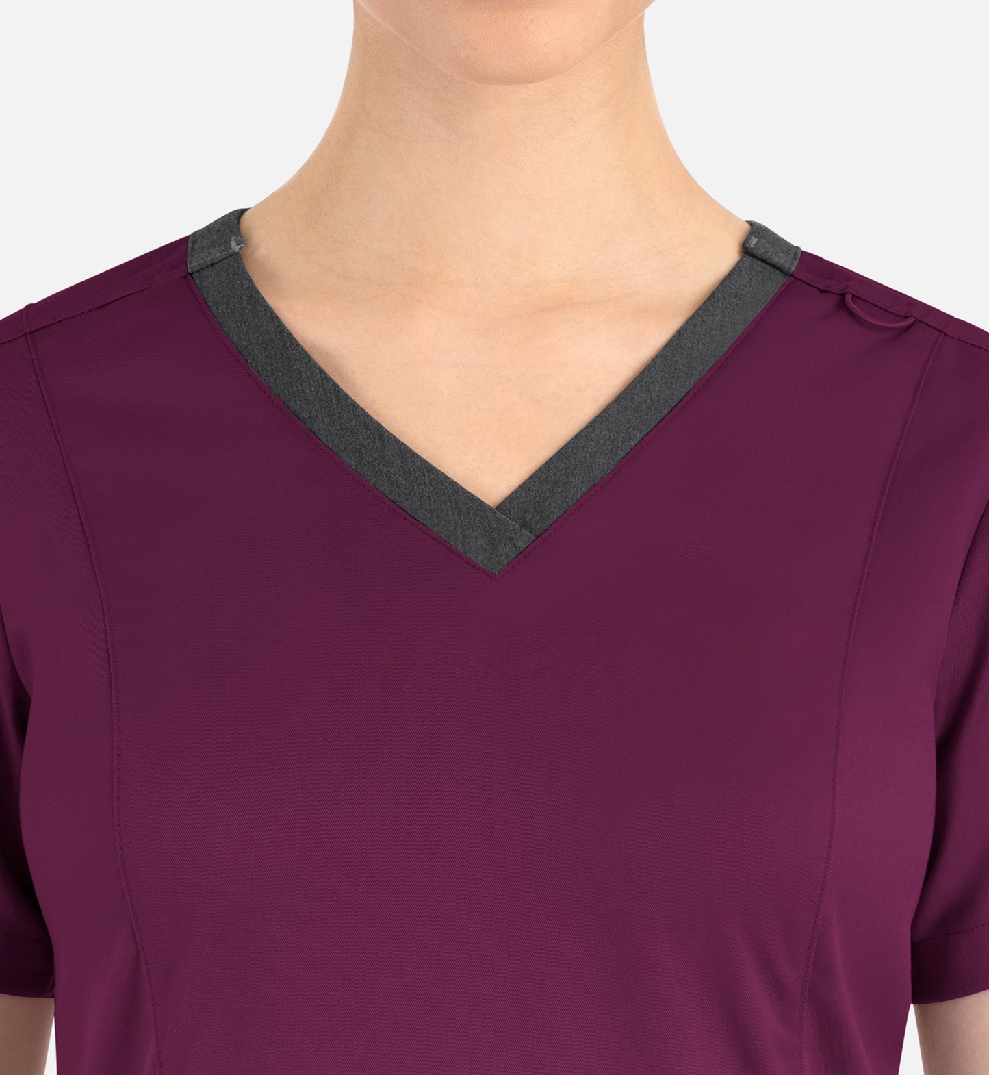 Women Maevn Matrix Contrast Double V-Neck Top 3502