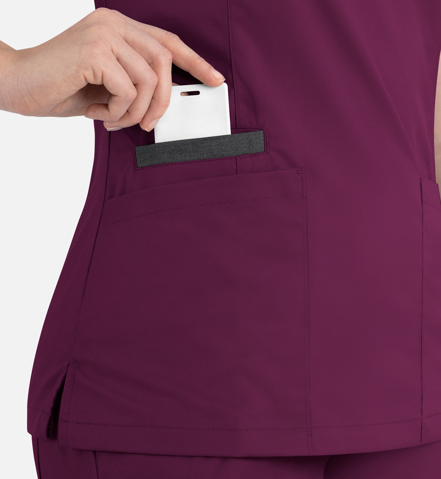 Women Maevn Matrix Contrast Double V-Neck Top 3502