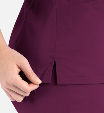 Women Maevn Matrix Contrast Double V-Neck Top 3502