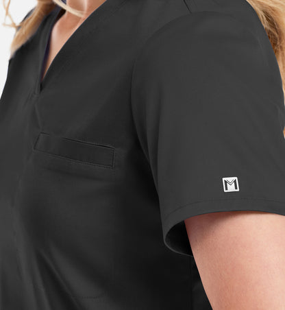 Women Maevn Matrix Tuckable V Neck Top 3503