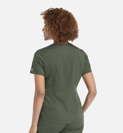 Women Maevn Matrix Tuckable V Neck Top 3503