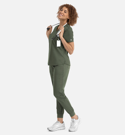 Women Maevn Matrix Tuckable V Neck Top 3503