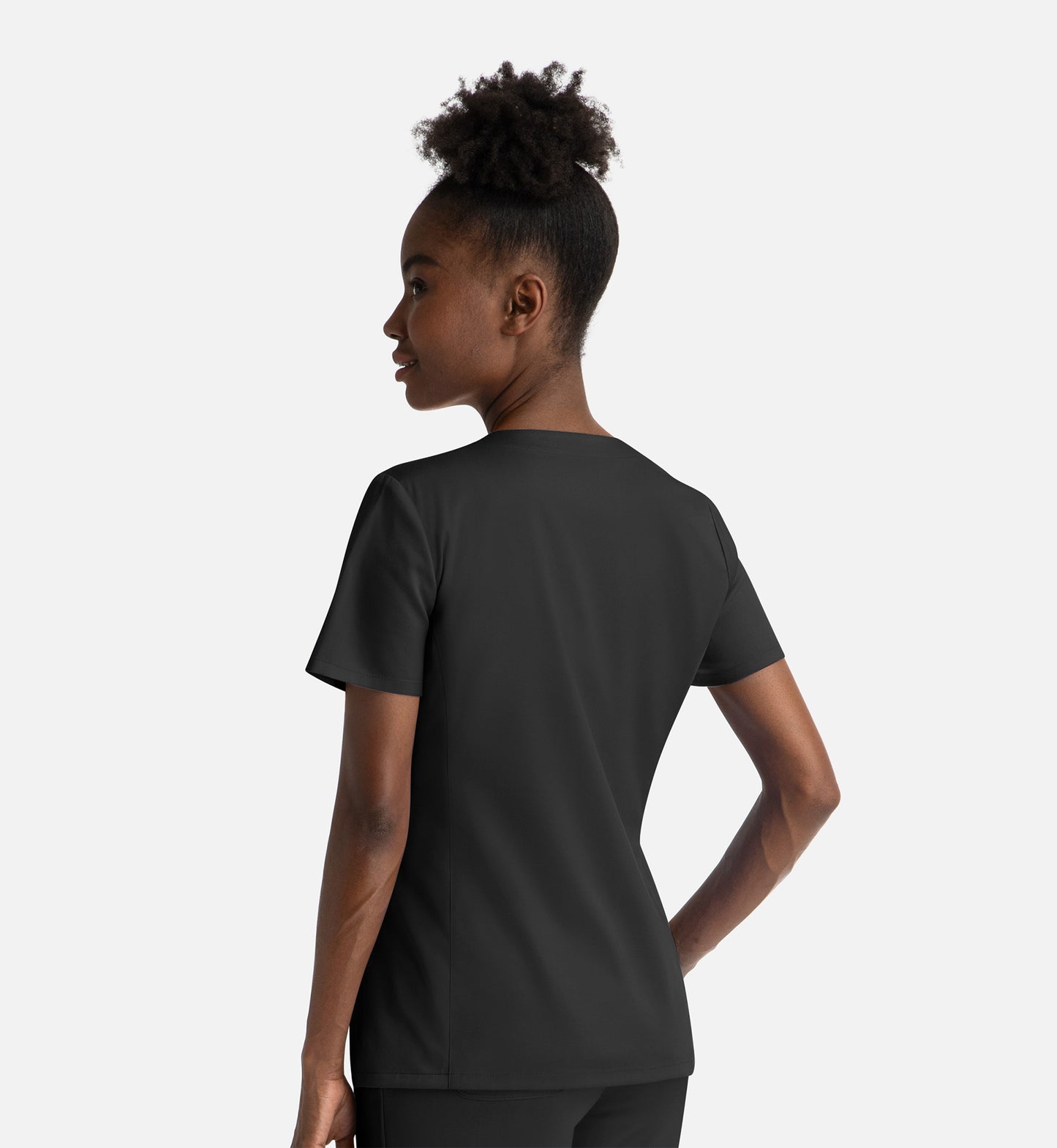 Women Maevn Matrix Notched Crew Neck Top 3504