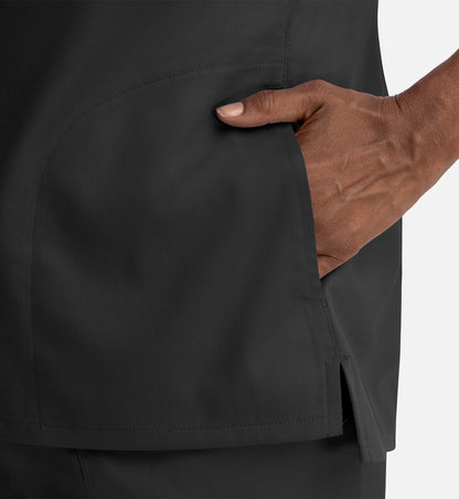 Women Maevn Matrix Notched Crew Neck Top 3504