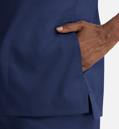 Women Maevn Matrix Notched Crew Neck Top 3504