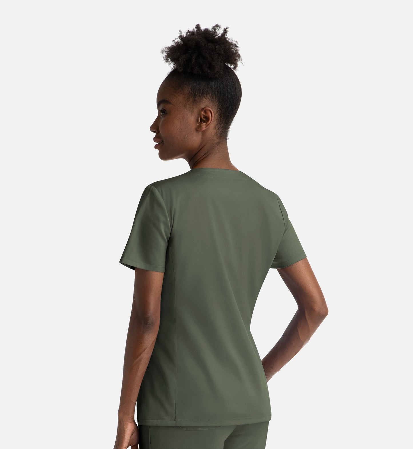Women Maevn Matrix Notched Crew Neck Top 3504