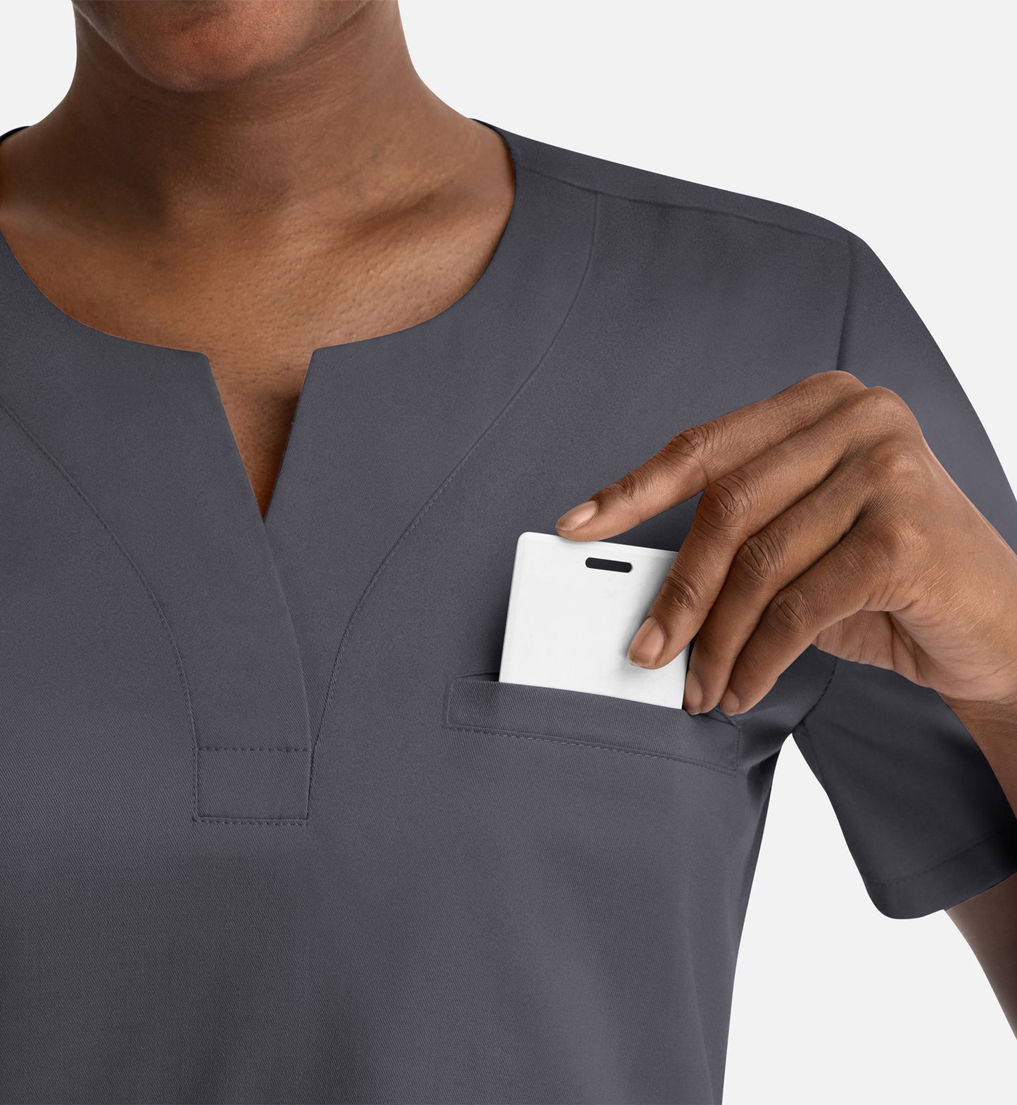 Women Maevn Matrix Notched Crew Neck Top 3504