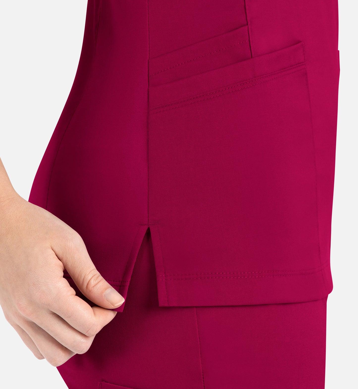 Women Maevn Matrix Curved Mock Wrap Top 3701