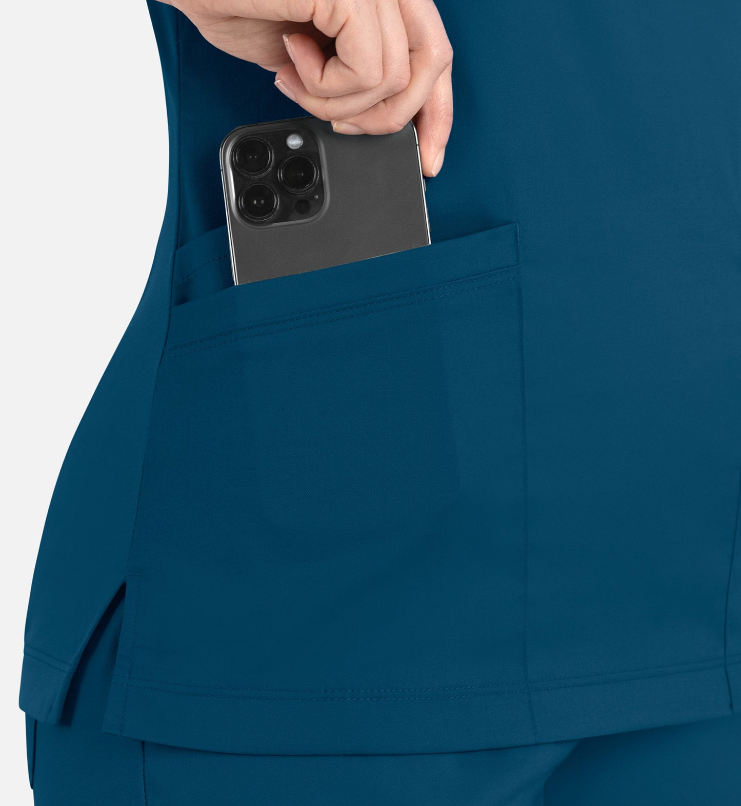 Women Maevn Matrix Curved Mock Wrap Top 3701