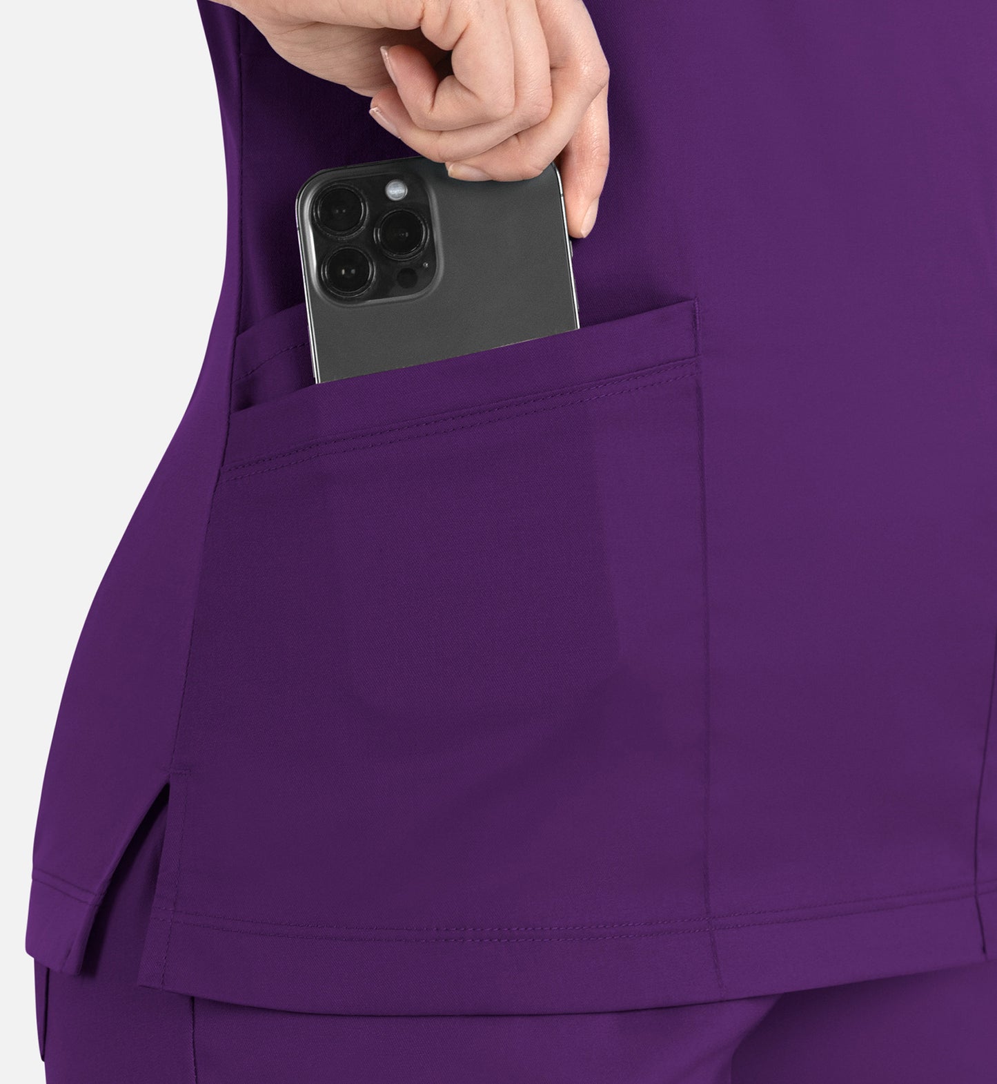 Women Maevn Matrix Curved Mock Wrap Top 3701