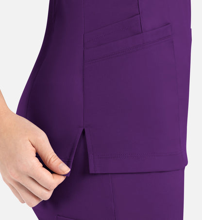 Women Maevn Matrix Curved Mock Wrap Top 3701