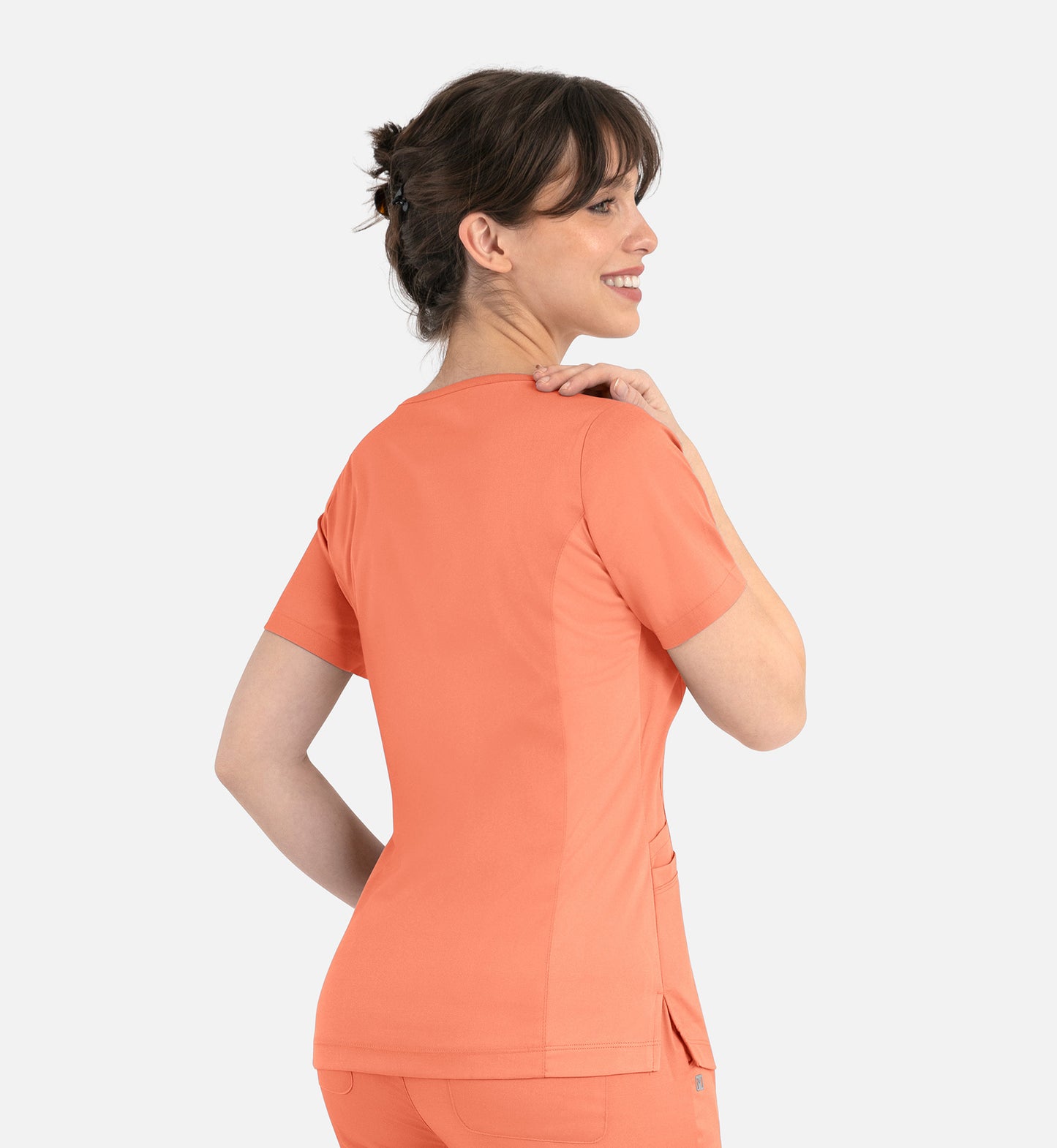 Women Maevn Matrix Curved Mock Wrap Top 3701