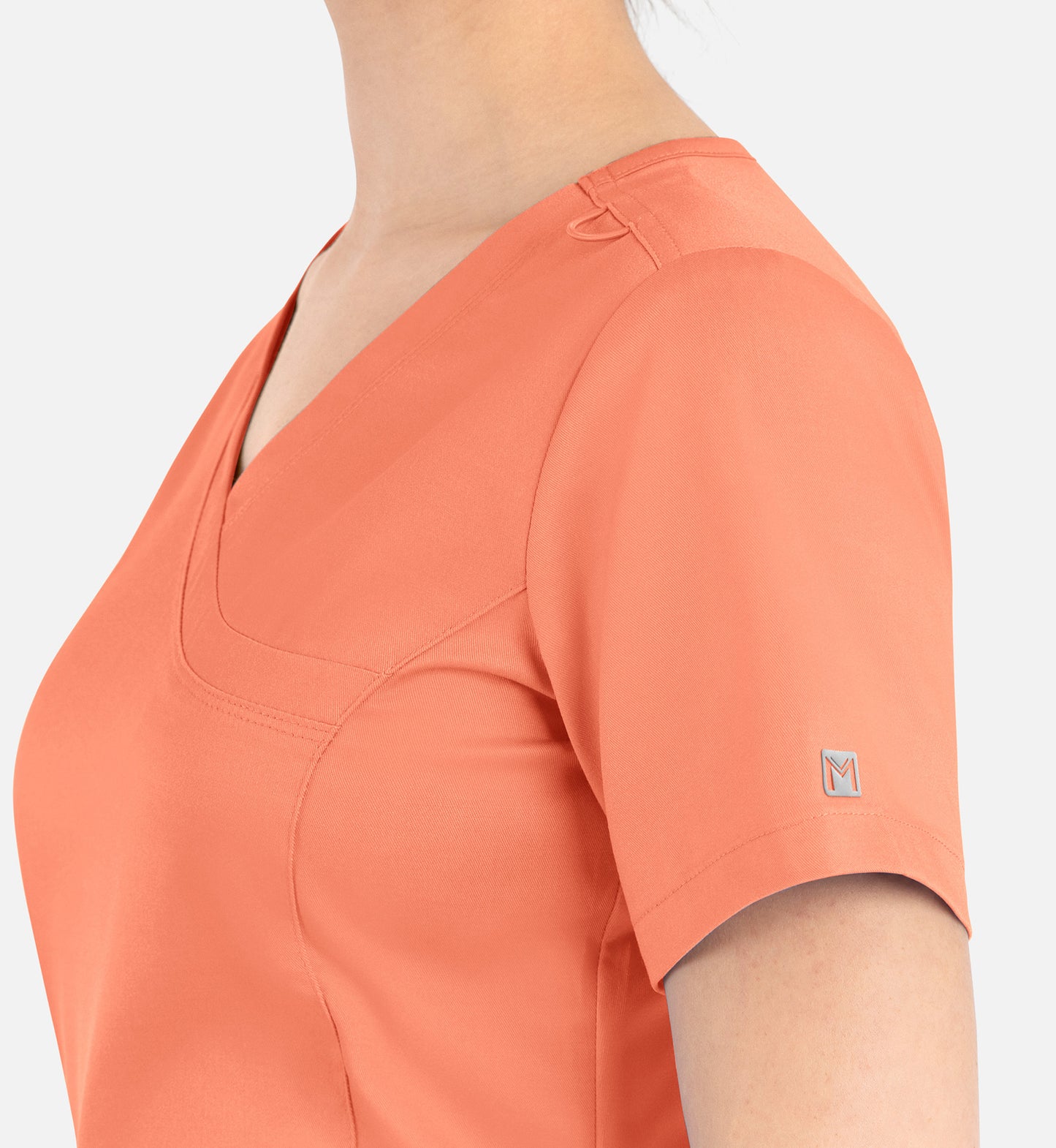 Women Maevn Matrix Curved Mock Wrap Top 3701