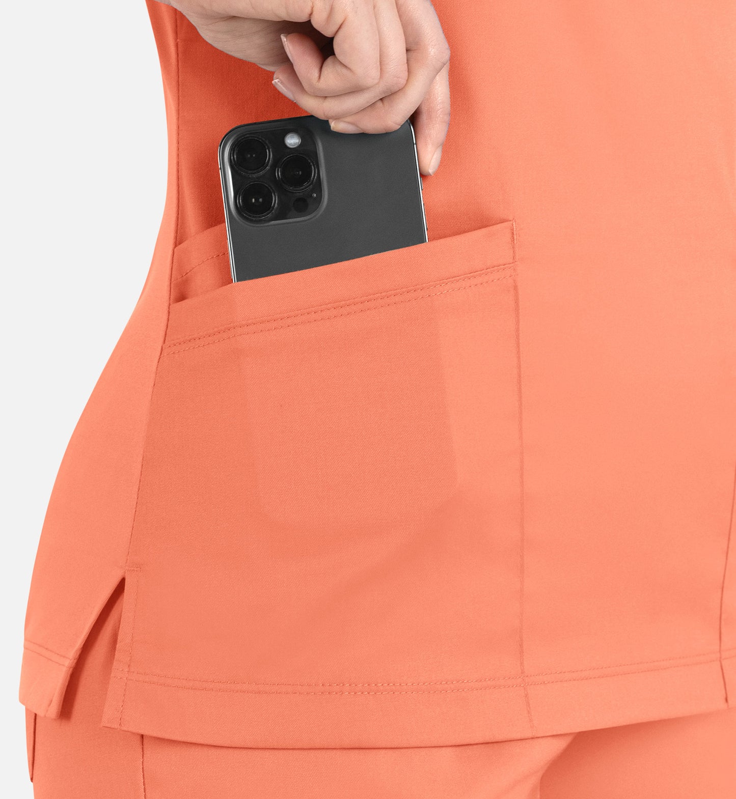 Women Maevn Matrix Curved Mock Wrap Top 3701