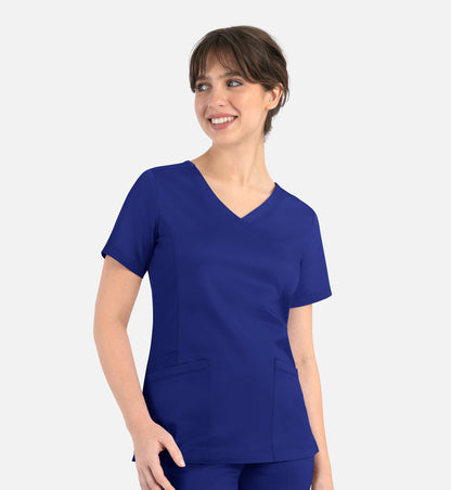 Women Maevn Matrix Curved Mock Wrap Top 3701