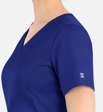 Women Maevn Matrix Curved Mock Wrap Top 3701