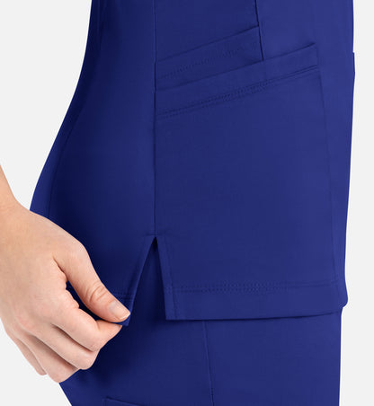 Women Maevn Matrix Curved Mock Wrap Top 3701