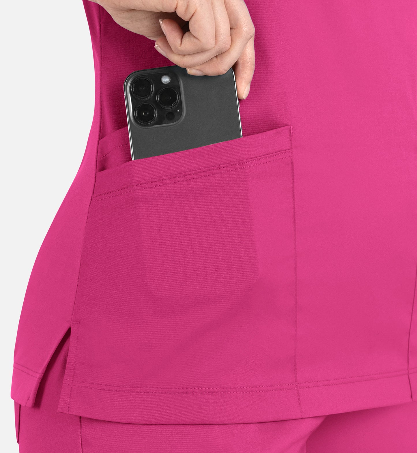 Women Maevn Matrix Curved Mock Wrap Top 3701