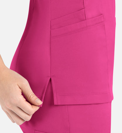 Women Maevn Matrix Curved Mock Wrap Top 3701