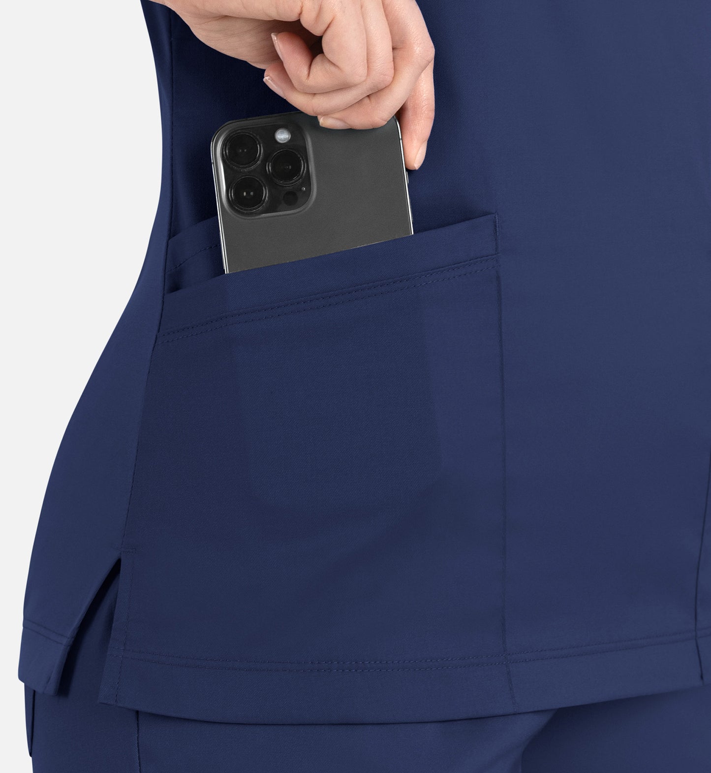 Women Maevn Matrix Curved Mock Wrap Top 3701