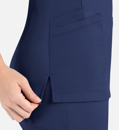 Women Maevn Matrix Curved Mock Wrap Top 3701