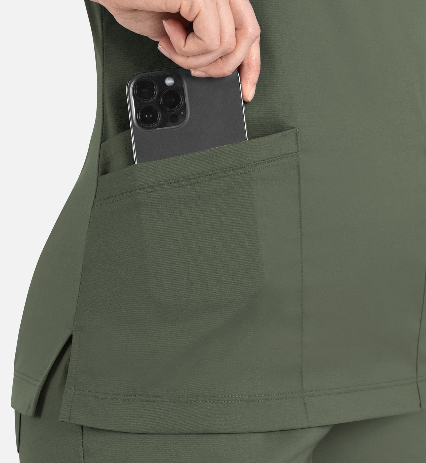 Women Maevn Matrix Curved Mock Wrap Top 3701