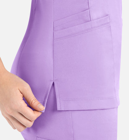 Women Maevn Matrix Curved Mock Wrap Top 3701