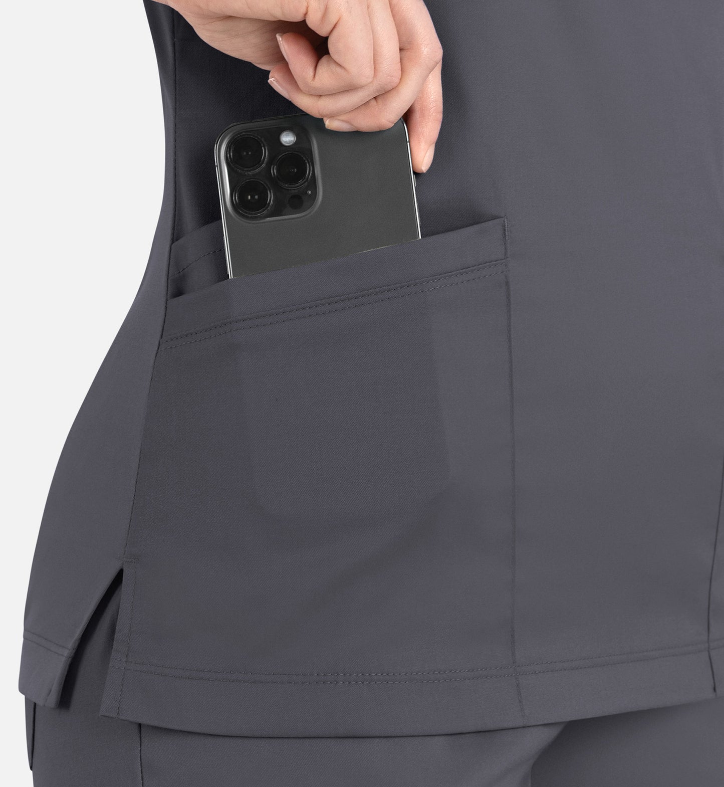 Women Maevn Matrix Curved Mock Wrap Top 3701