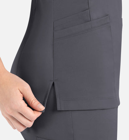 Women Maevn Matrix Curved Mock Wrap Top 3701