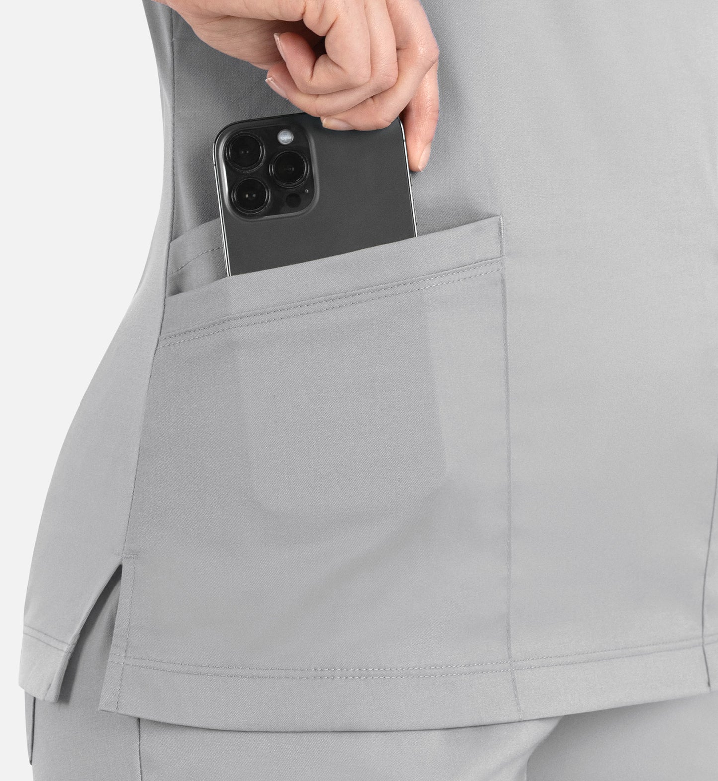 Women Maevn Matrix Curved Mock Wrap Top 3701