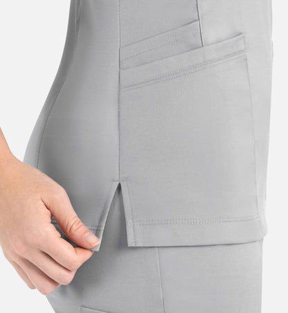 Women Maevn Matrix Curved Mock Wrap Top 3701