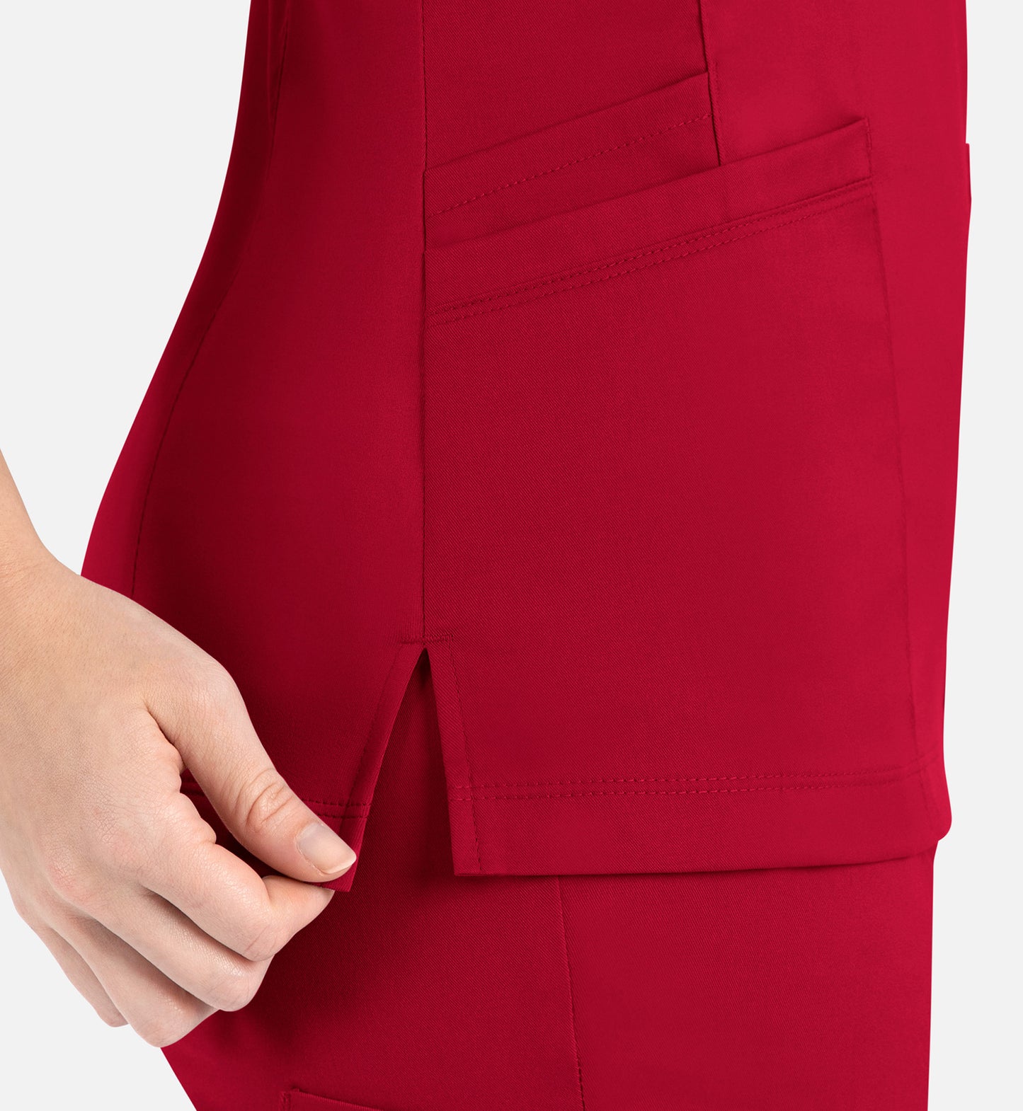 Women Maevn Matrix Curved Mock Wrap Top 3701