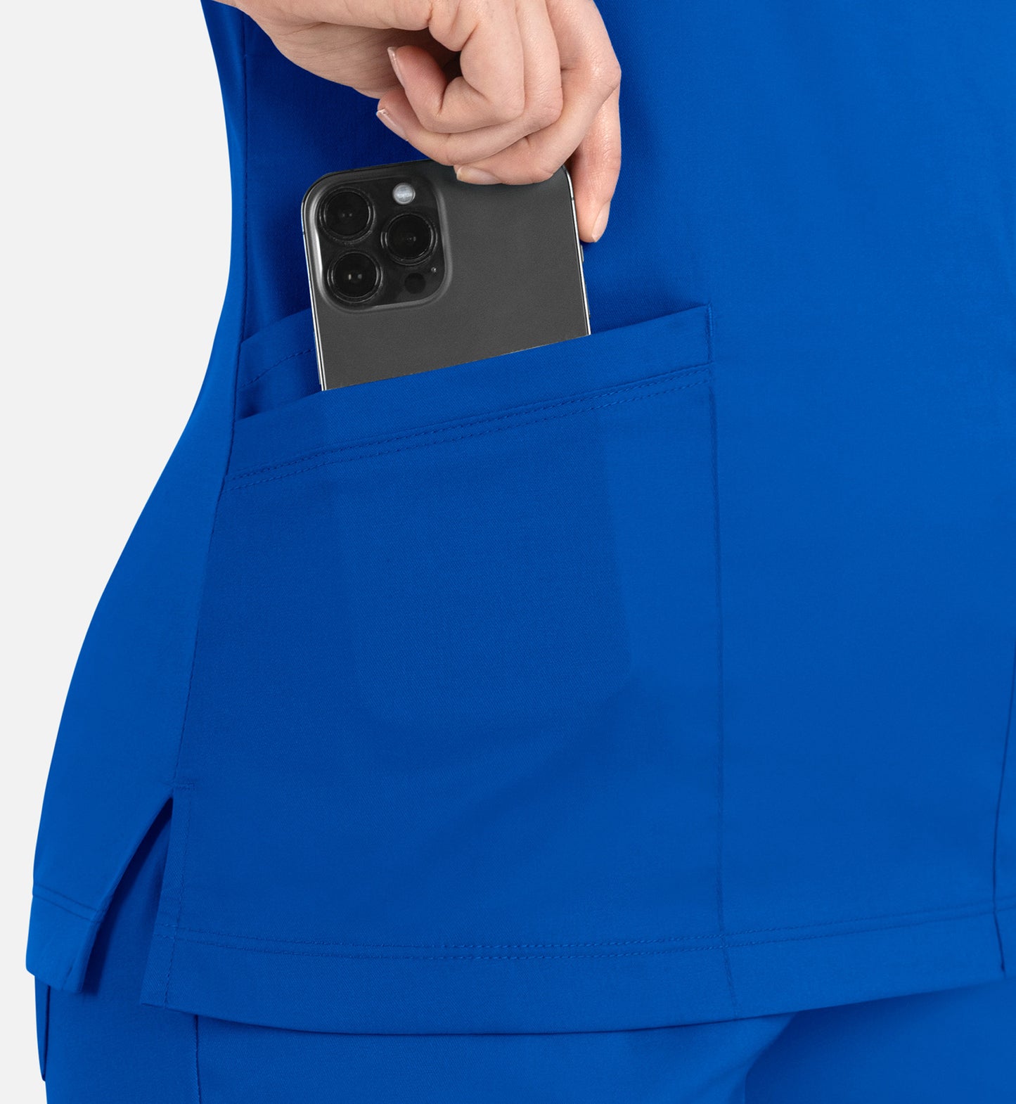 Women Maevn Matrix Curved Mock Wrap Top 3701