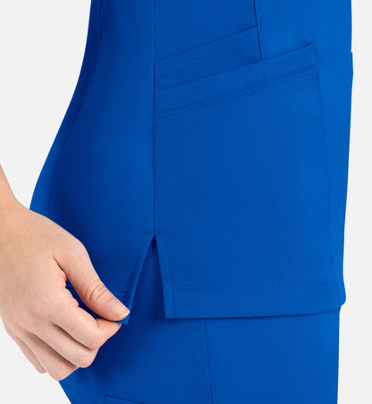 Women Maevn Matrix Curved Mock Wrap Top 3701