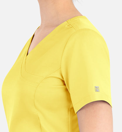 Women Maevn Matrix Curved Mock Wrap Top 3701