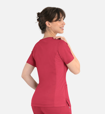 Women Maevn Matrix Curved Mock Wrap Top 3701