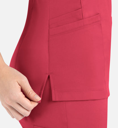 Women Maevn Matrix Curved Mock Wrap Top 3701