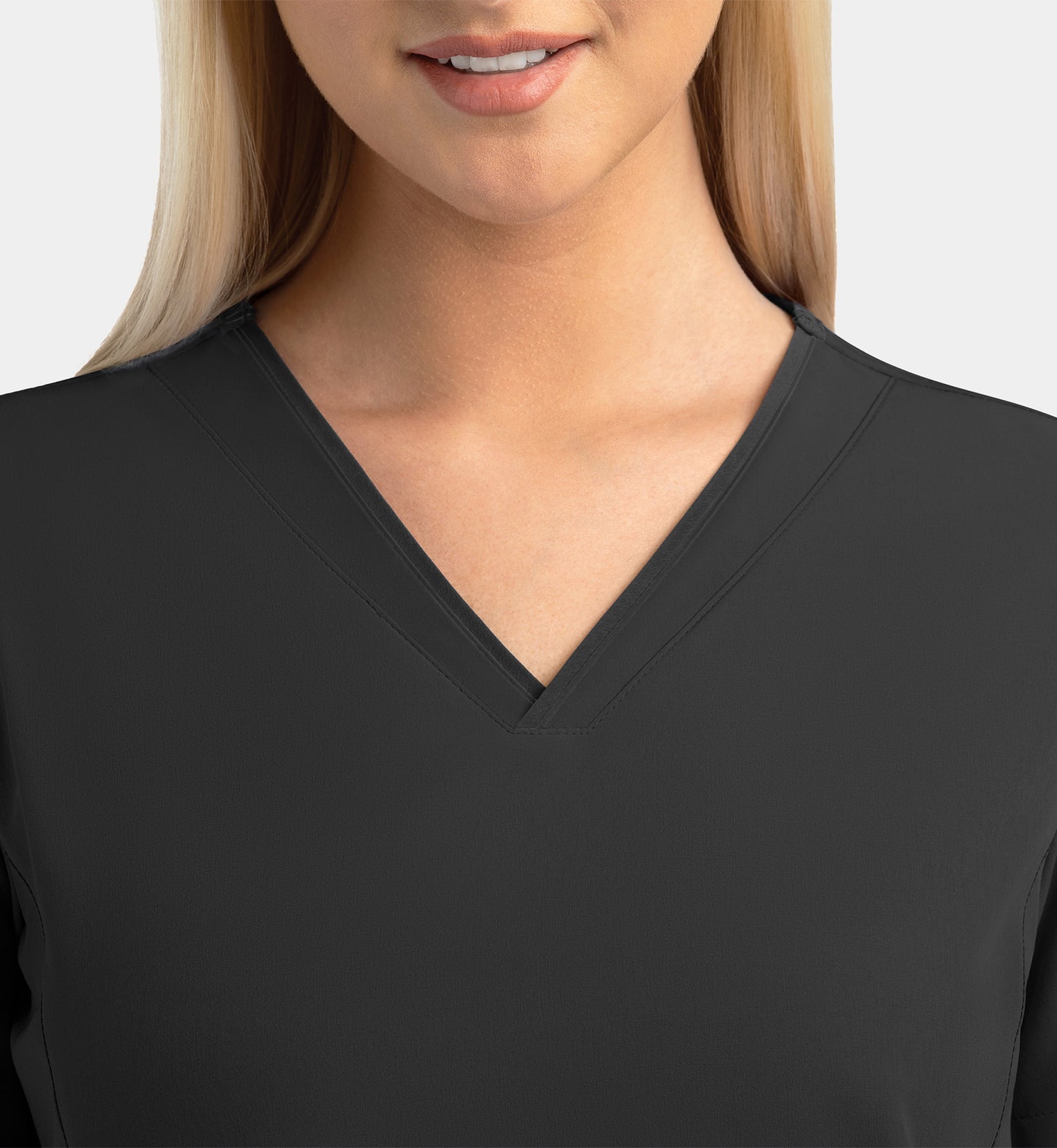 Women Maevn Matrix Impulse Contrast V-Neck Top 4510