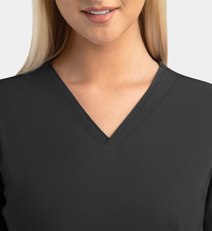 Women Maevn Matrix Impulse Contrast V-Neck Top 4510